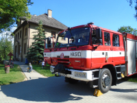 Ukázka hasičského auta-bezpečné chování o prázdninách