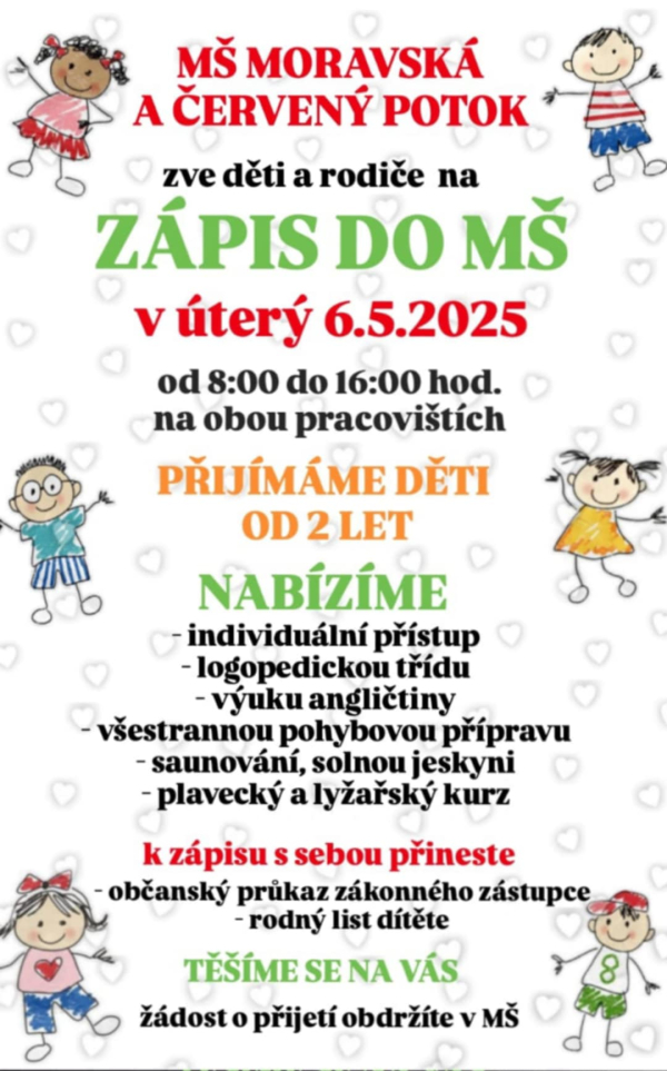 Zápis do MŠ