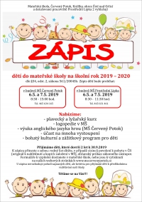 ZÁPIS DO MŠ 2019/2020